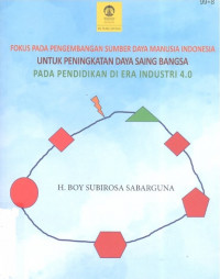 Fokus pada pengembangan sumber daya manusia Indonesia untuk peningkatan daya saing bangsa pada pendidikan di era industri 4.0 / Boy S. Sabarguna
