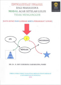 Image of Keterampilan belajar bagi mahasiswa: modal agar setelah lulus tidak menganggur: kata kunci dan gambar serta perangkat lunak / Boy S. Sabarguna