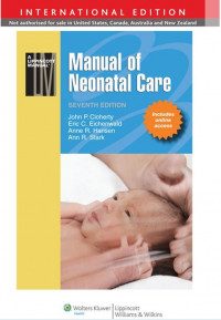 Manual of neonatal care, 6th ed.