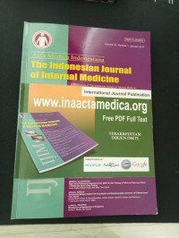 Acta Medica Indonesiana The Indonesian Journal of Internal Medicine Volume 47, Number 1, January 2015