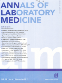 Annals of Laboratory Medicine VOL. 39 NO. 6