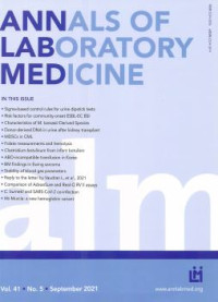 Annals of Laboratory Medicine VOL. 41 NO. 5