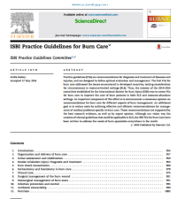 Image of ISBI Practice Guidelines for Burn Care