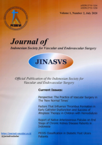 Journal of Indonesian Society for Vascular and Endovascular Surgery VOL. 1 NO. 2