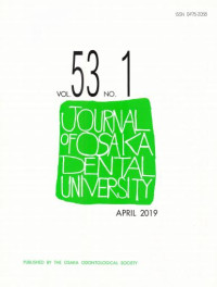 Journal of Osaka Dental University VOL. 53 NO. 1