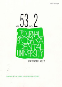 Journal of Osaka Dental University VOL. 53 NO. 2