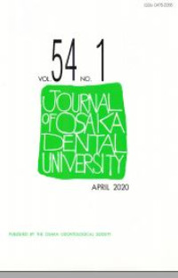 Journal of Osaka Dental University VOL. 54 NO. 1