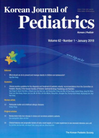 Korean Journal of Pediatrics VOL. 62 NO. 1