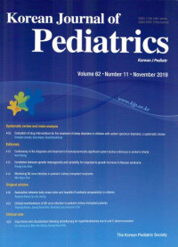 Korean Journal of Pediatrics VOL. 62 NO. 11