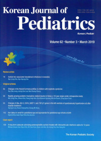 Korean Journal of Pediatrics VOL. 62 NO. 3