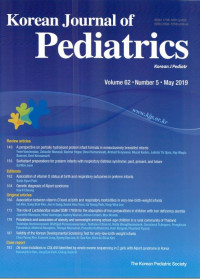 Korean Journal of Pediatrics VOL. 62 NO. 5