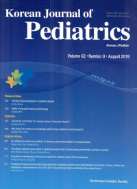 Korean Journal of Pediatrics VOL. 62 NO. 8