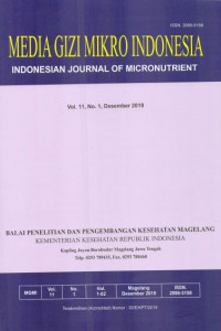 Media Gizi Mikro Indonesia VOL. 11 NO. 1