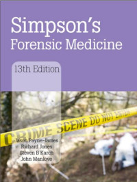 Simpson's Forensic Medicine 13th ed
