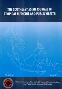 The Southeast Asian Journal of Tropical Medicine and Public Health VOL. 50 NO. 2