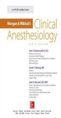 Morgan & Mikhail's Clinical Anesthesiology 6th Edition